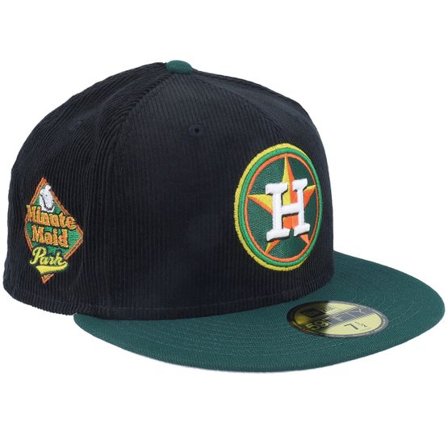 New Era - MLB Svart fitted Keps - Houston Astros Escalator 59FIFTY Cord Black/Green Fitted @ Hatstore