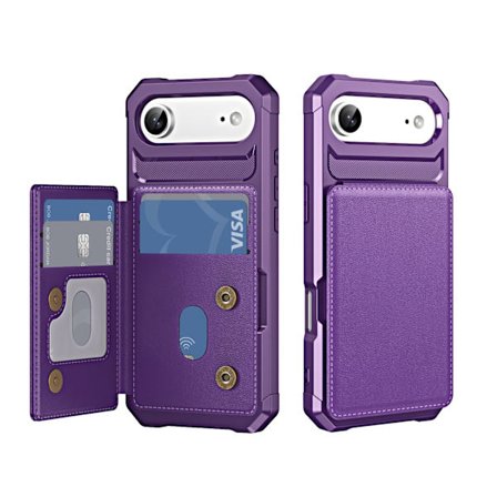 iPhone 17 Air Stötdämpande Läderlook Skal