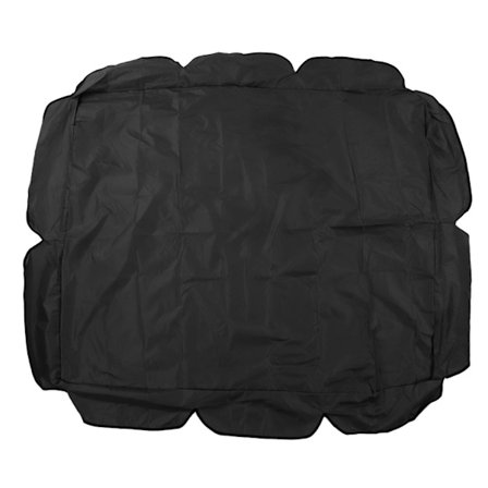 Gunggunga 210D Sølvbelagt Oxford Vanntett UV-beskyttelse for Utendørs Terrasse Hage Stol 142x120x18cm Svart