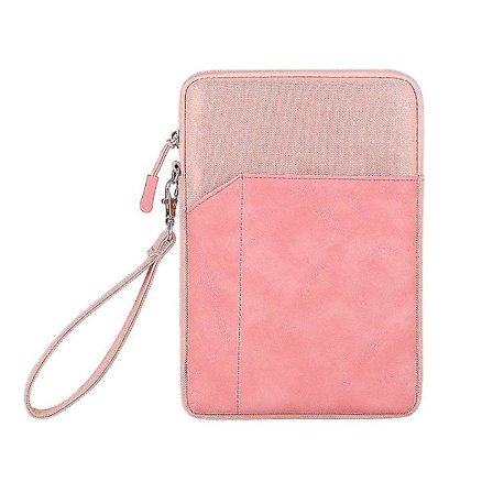 8-tums surfplattefodral kompatibel med Samsung Ipad surfplatta läderfodral foderpåse stöttåligt skyddsfodral(Rosa-8 tum)