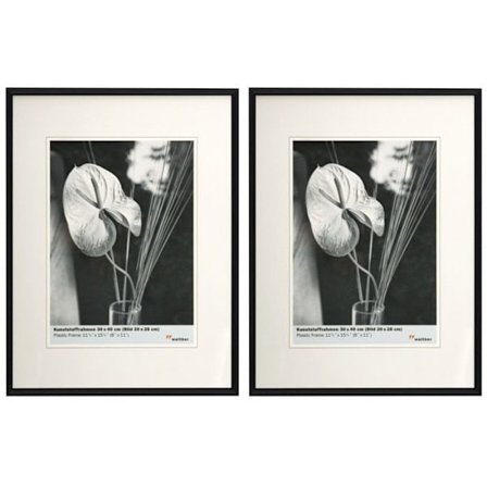 Sæt med 2 billeRahmen - Walther Galeria - 30 x 40 cm - Sort