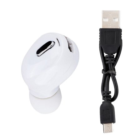 Mini Sport Trådlösa Bluetooth Hörlurar Vita Universal Öronproppar