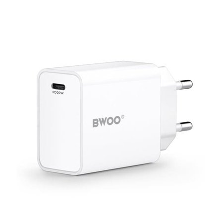 BWOO Väggladdare 20W QC med USB-C