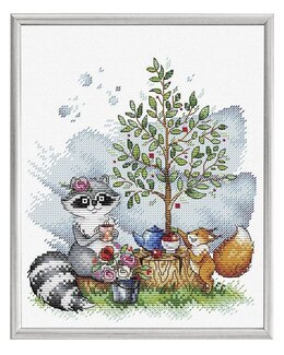 Stickpackung Bild Tea Party