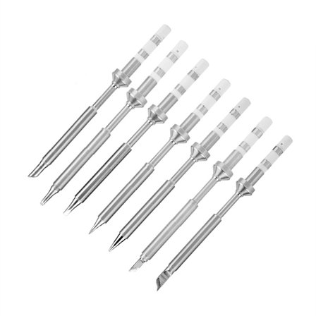 TS100 Loddebolt Rustfritt Stål Spiss Erstatningssett 7 Typer