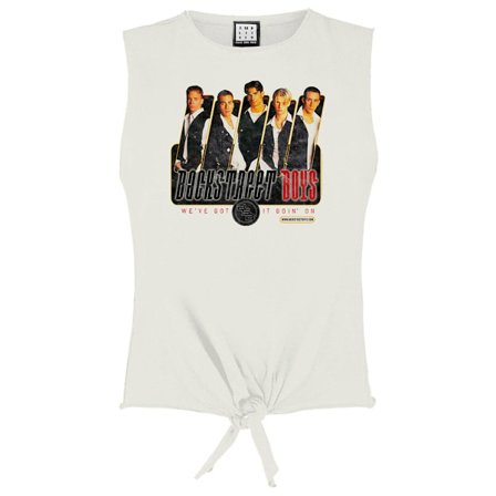 Amplified Womens/Ladies Backstreet Boys Tied Hem Sleeveless T-S
