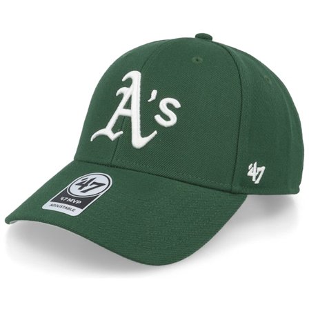 47 Brand - MLB Grün adjustable Cap - Oakland Athletics Mvp Dark Green Adjustable @ Hatstore