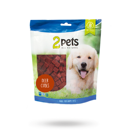 2pets Dogsnack Deer Cubes 400g - Matskål, hundgodis & tuggisar