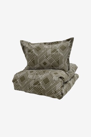 Turiform - Bäddset Lewis - Grön - Påslakanset - 150X210 - Från Homeroom