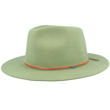 Brixton - Grön fedora Hatt - Wesley Sea Kelp Fedora @ Hatstore