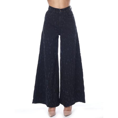 Amish, Wide Jeans Blauw, Dames, Maat:W26