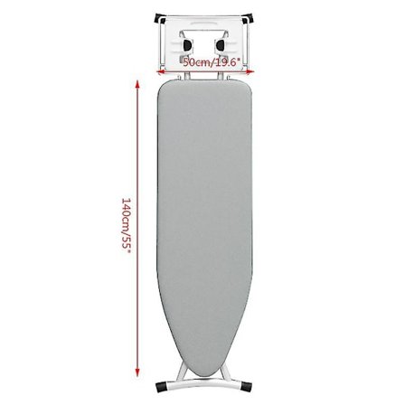 Universal sølvbelagt polstret strykebretttrekk for hjemmet, kraftig og varmebestandig