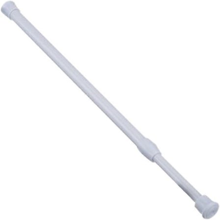 Teleskopisk udtrækkelig gardinstang, hvid (Hvid, Størrelse: 40-70)