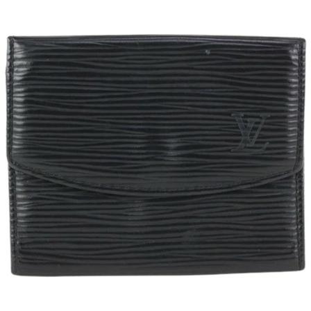 Louis Vuitton Vintage, Pre-owned Leather wallets Zwart, Dames, Maat:ONE Size