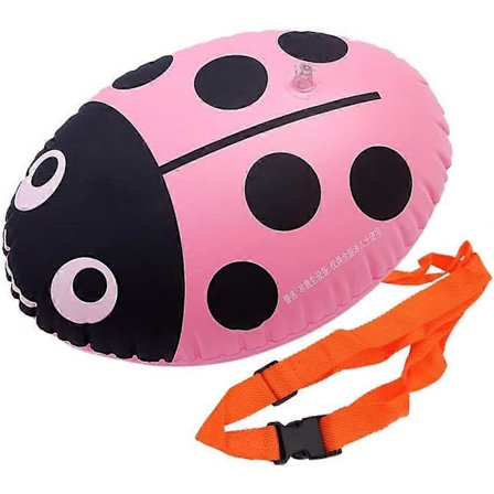 Meget Synlig Svømmebøje, Sikkerhed Svømme Sikker Træk Flyder til Åbent Vand Svømmere Triatleter Snorkling Sikker Svømmetræning Pink[D]