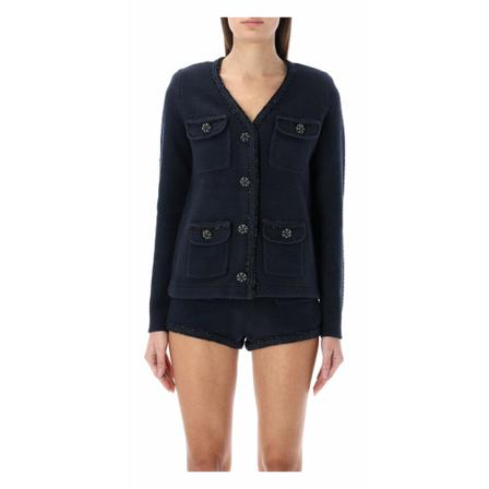 Self Portrait Knitwear , Blauw , Dames , Maat: M Vesten