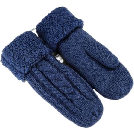 Varme vinterhandsker til kvinder, supertykke strikkede vanter