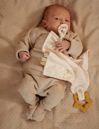 Little Dutch Little Dutch - Cuddle Cloth With Teether - White - ONE SIZE