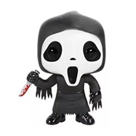 Ghostface Figur Søt Samleobjekt Modell Dukke Skrivebords Ornament Funko Pop Leke Dekorasjon Gave for Fans