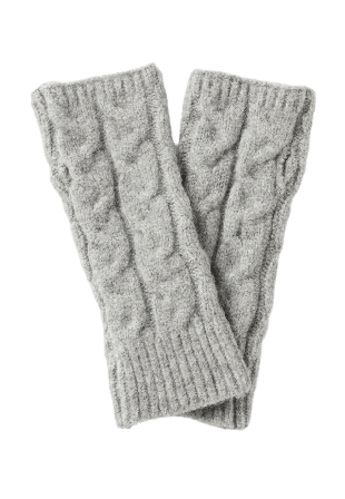 Å WOMAN Kabelstickade handledsvärmare KARIN Vantar & handskar Grå ONESIZE