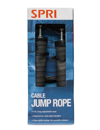 Spri Spri Cable Jump Rope - Black - ONE SIZE