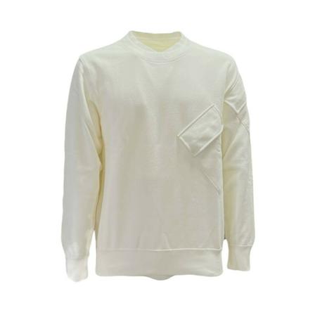 C.p. Company Diagonal raised fleece jumper vit, Herr Tröjor, Herr, Storlek: L