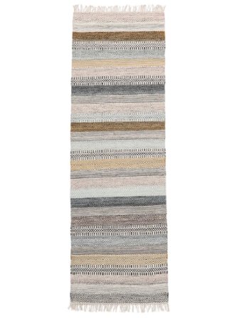 Wool Rug Striped Ester Multicolor Runner Small Oeko-Tex