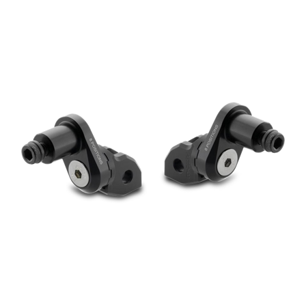Montageset Voor Voetsteunen (Rizoma 8 posities) Zwart 18 mm - Aprilia RS 660 2022-2022