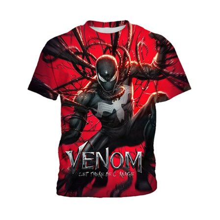 Venom Trykt Kortærmet T-shirt til Børn 5-9 År (7-8 År)