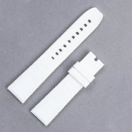 Myk Naturgummi Silikon Klokkereim 20mm 22mm 24mm Fargerik Klokkereim For Superocean Navitimer/Avenger/Breitling Reim - Mørk Blå - med Svart Spenne