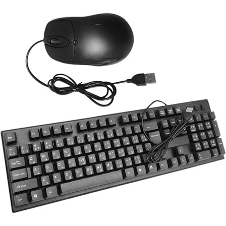 Trådbundet tangentbord och mus-set tangentbord och mus för bärbar dator PC för hemmakontor