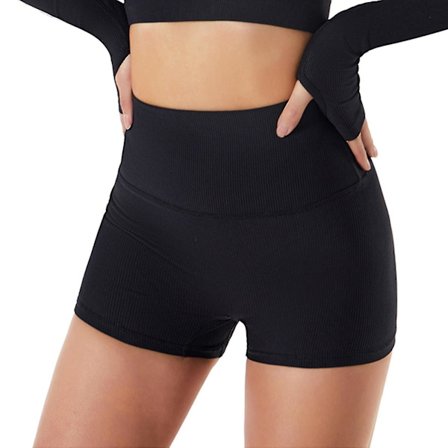 Naisten korkeavyötäröiset booty-joogashortsit kesän pyöräilyshortsit urheiluleggingsit lyhyet housut treeniin juoksuun kuntosalille kuntoiluun joogaan