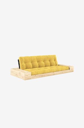 Karup Design - Base Sovesofa m. 2 sidebokse Tre-personers - Gul - Sovesofaer - Fra Homeroom