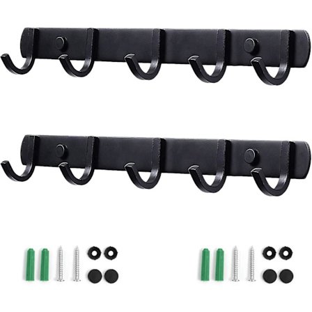 Veggmontert klesstativ i rustfritt stål, solide klesstativ for bad