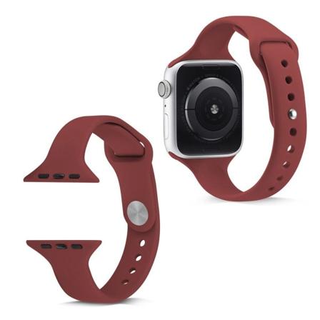 Apple Watch Series 5 40mm smal silikone urrem - Vinrød Red