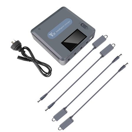 1 set Batteriladdningsnav Digital displayladdare med LCD-skärm Snabb multi för Mavic