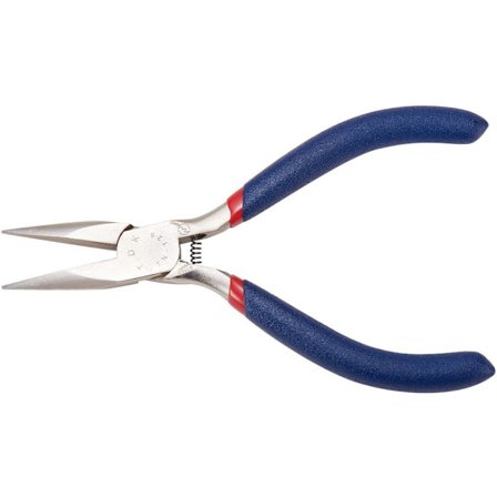 Set med 1 stk korte kjedeklips i rustfritt stål smykke tang, mørkeblå, 130x53m