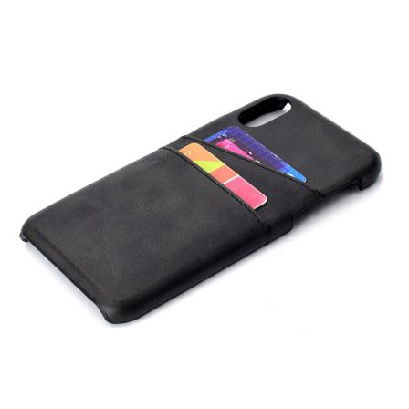 Etui med kortholder i RETRO design til iPhone XS Max Svart