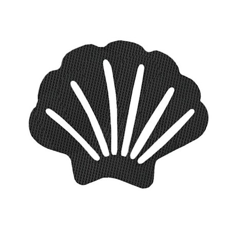 Set med 24 halkfria klistermärken för badkar, badkar, dusch - Svart