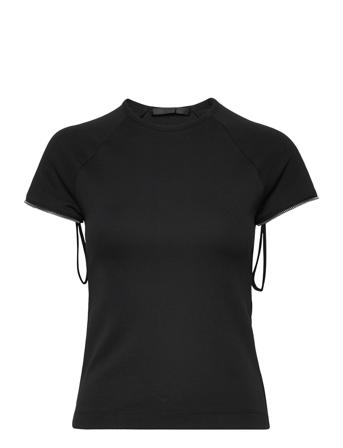 Zip Baby T.interlock T-shirts & Tops Short-sleeved Svart Helmut Lang