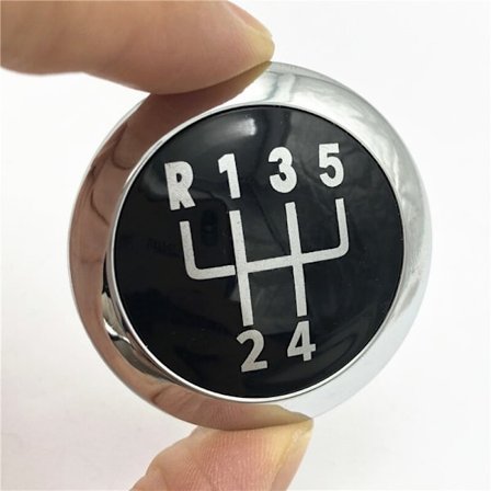 Växelspaksknopp Emblem Badge Top Cap Cover Case För Volkswagen VW Passat B6 2005-2011 Bilstylingtillbehör-5-växlad