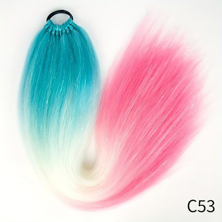 H&STAR 24 tum syntetiskt hår hästsvans hårförlängning hår glänsande hår hästsvans förlängning för att fläta hår på hår Slips löst