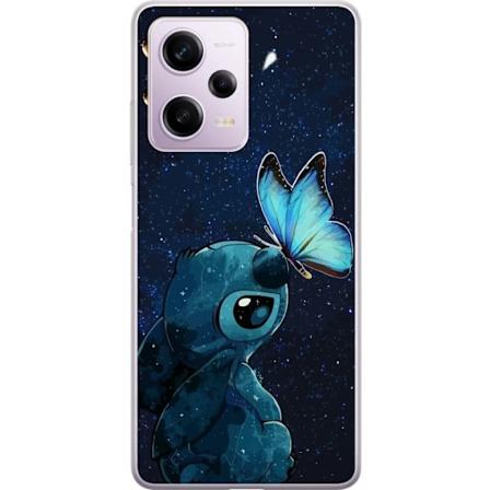 Xiaomi Redmi Note 12 Pro Gjennomsiktig deksel Stitch sommerfug