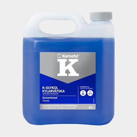 Líquido refrigerante azul (glicol) Kemetyl K-Glykol, para sistema de refrigeración cerrado, etilenglicol, concentrado, 4 litros