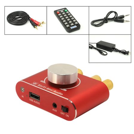 Digital Bluetooth-kompatibel Förstärkare HiFi Ljudförstärkare Stereo Receiver Mini