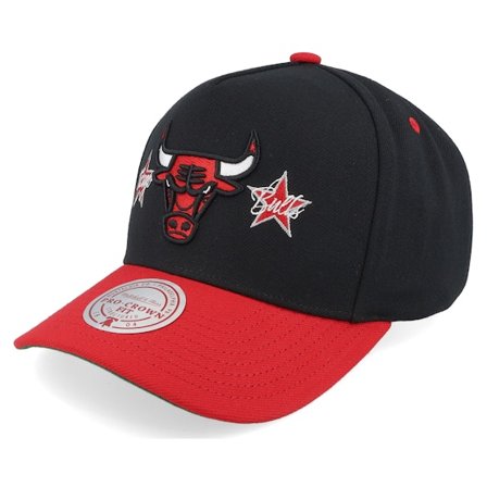 Mitchell & Ness - NBA - Black - adjustable - Cap - Chicago Bulls Star Power Pro Black/Red A-frame Adjustable - Hatstore