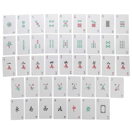 1 Set Vattentäta Spelkort Plast Poker Mah-jongg Kort Verktyg Underhållning Prop för Hem Bar Kontor{h}