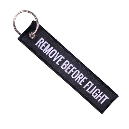 Nøglering Fjern før flypilot Bomber Jacket - Sort