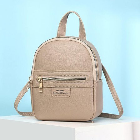 Enkel axelväska Kvinna Ryggsäck BEIGE