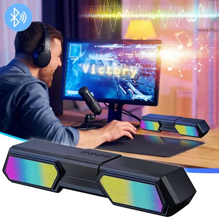 Tietokonekaiuttimet Tietokonekaiuttimet, Työpöytäkaiuttimet, Tietokonekaiuttimet, Rgb-valot, Työpöydän tietokonekaiuttimet, Usb-käyttöiset, 